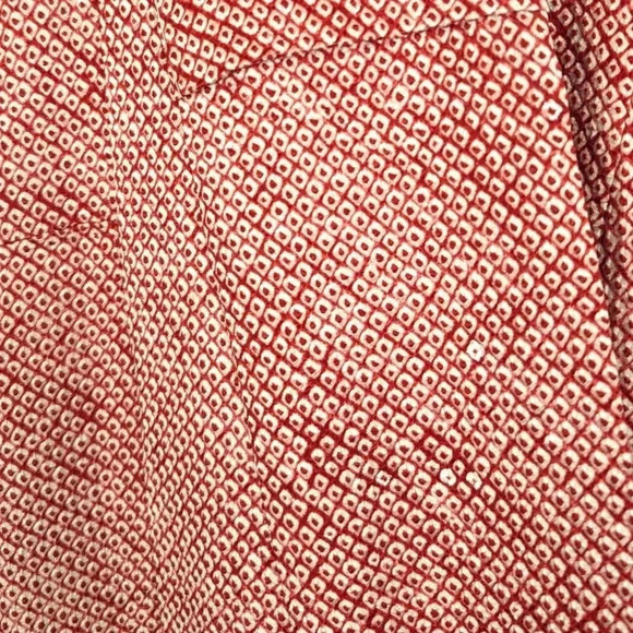 Vintage Silk Red & White Kimono - Picture 9 of 11